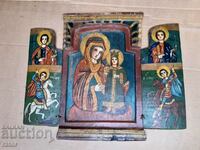 Old home icon, triptych