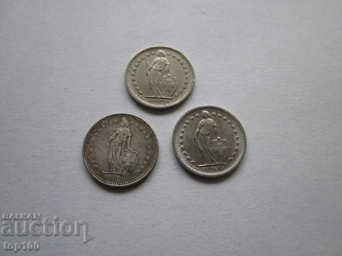 LOT OF SWISS BZC COINS !!! with price 3.00 BGN | € 1.53