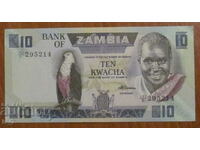 10 KWACHA 1986/88 year, ZAMBIA - UNC