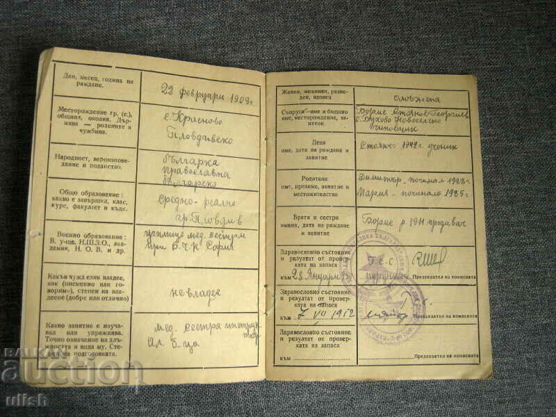 Auction 1950 Military ID Card Female Reserve Officer Auction 1950 Military ID Card Female Reserve Officer