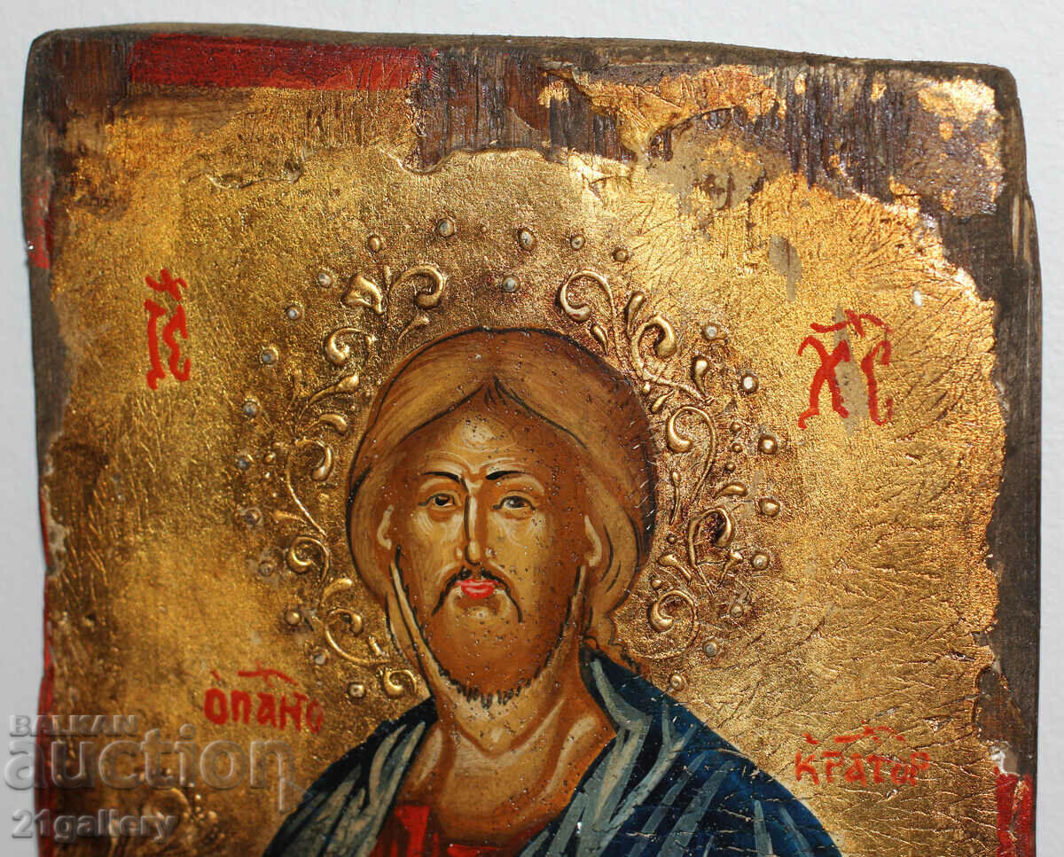 Delivery of Modern icon, hand painted Jesus Christ Pantokrator Delivery of Modern icon, hand painted Jesus Christ Pantokrator