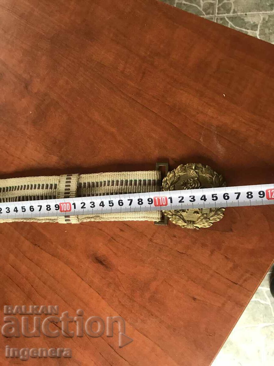 OFFICER MILITARY PARADE BELT BULGARIA - 5 OFFICER MILITARY PARADE BELT BULGARIA - 5