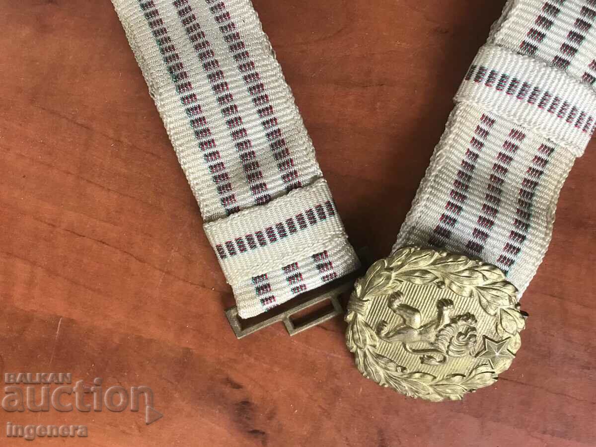 OFFICER MILITARY PARADE BELT BULGARIA - 7 OFFICER MILITARY PARADE BELT BULGARIA - 7