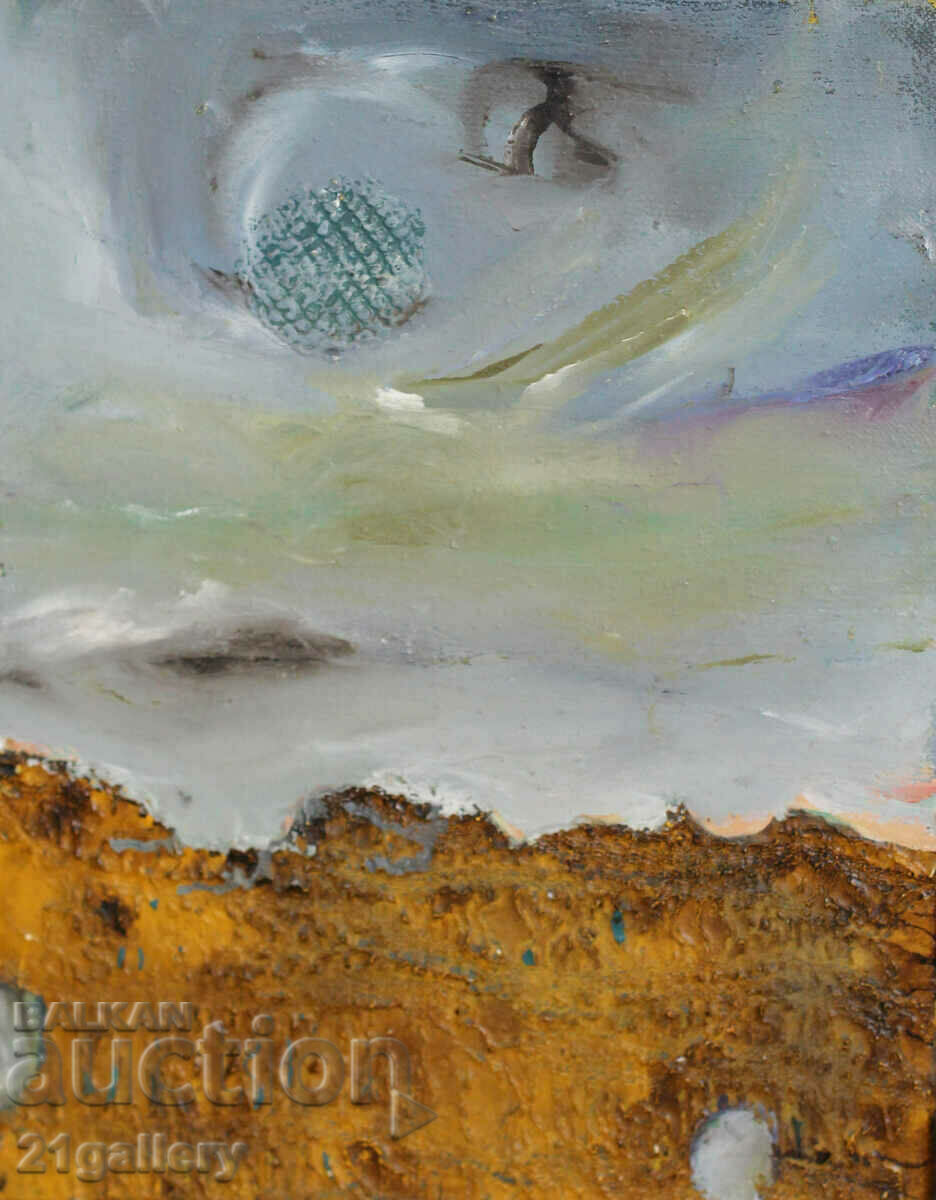 Metodi Petkov Abstract oil composition "Twilight" 2004 with price 200.00 BGN | € 102.26 Metodi Petkov Abstract oil composition "Twilight" 2004 with price 200.00 BGN | € 102.26