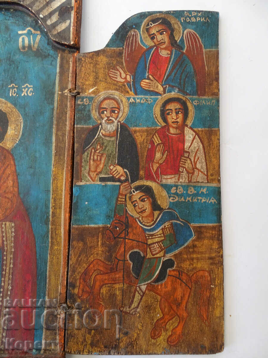 Orthodox painted icon - triptych - 5