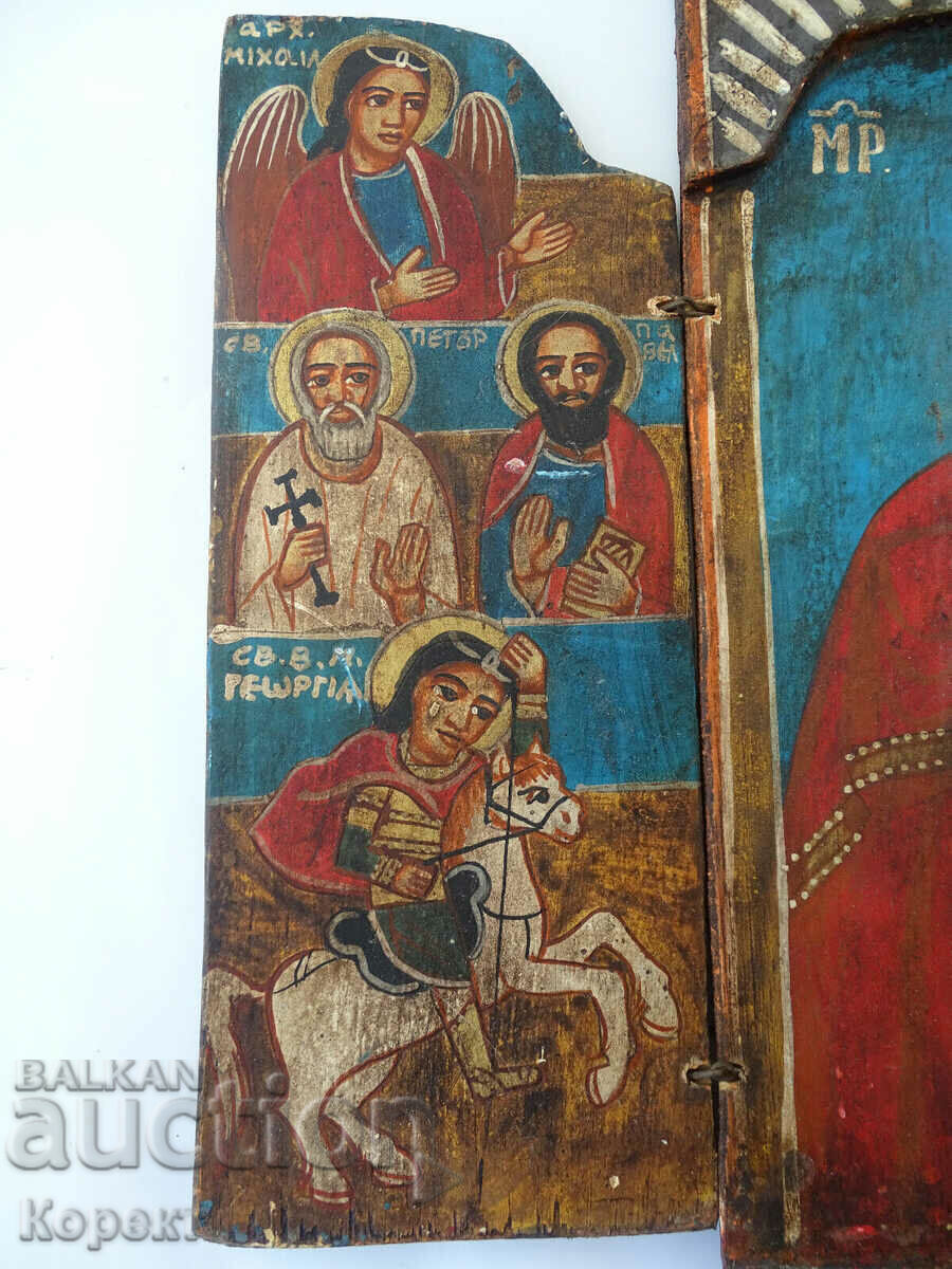 Orthodox painted icon - triptych - 7