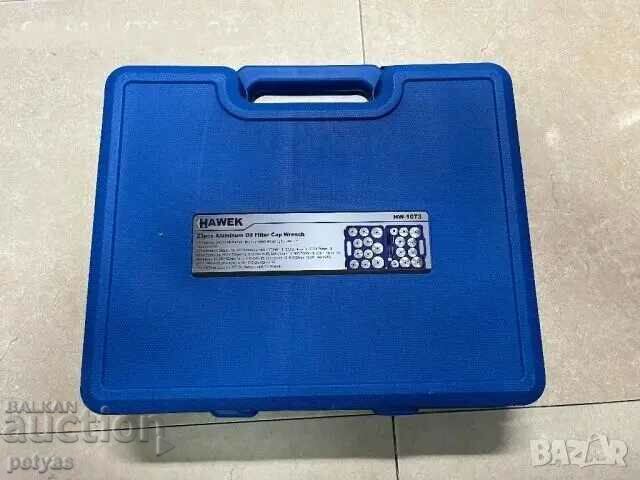 Aluminum cups 23 parts for changing oil filters-HAWEK with price 87.50 BGN | € 44.74 Aluminum cups 23 parts for changing oil filters-HAWEK with price 87.50 BGN | € 44.74