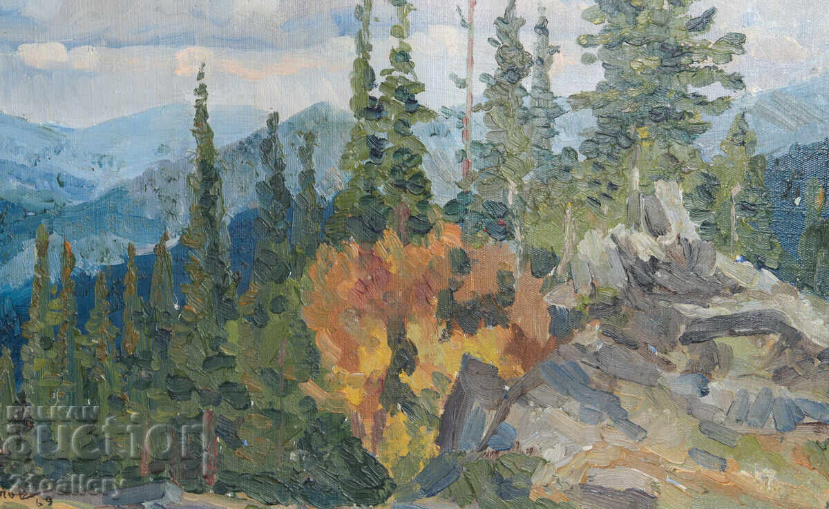 Boris Nikanorovich Popov (1909 - 2001) USSR, forest landscape - 6 Boris Nikanorovich Popov (1909 - 2001) USSR, forest landscape - 6