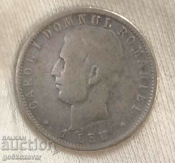 Romania 1 lei 1906 Silver! with price 22.00 BGN | € 11.25 Romania 1 lei 1906 Silver! with price 22.00 BGN | € 11.25