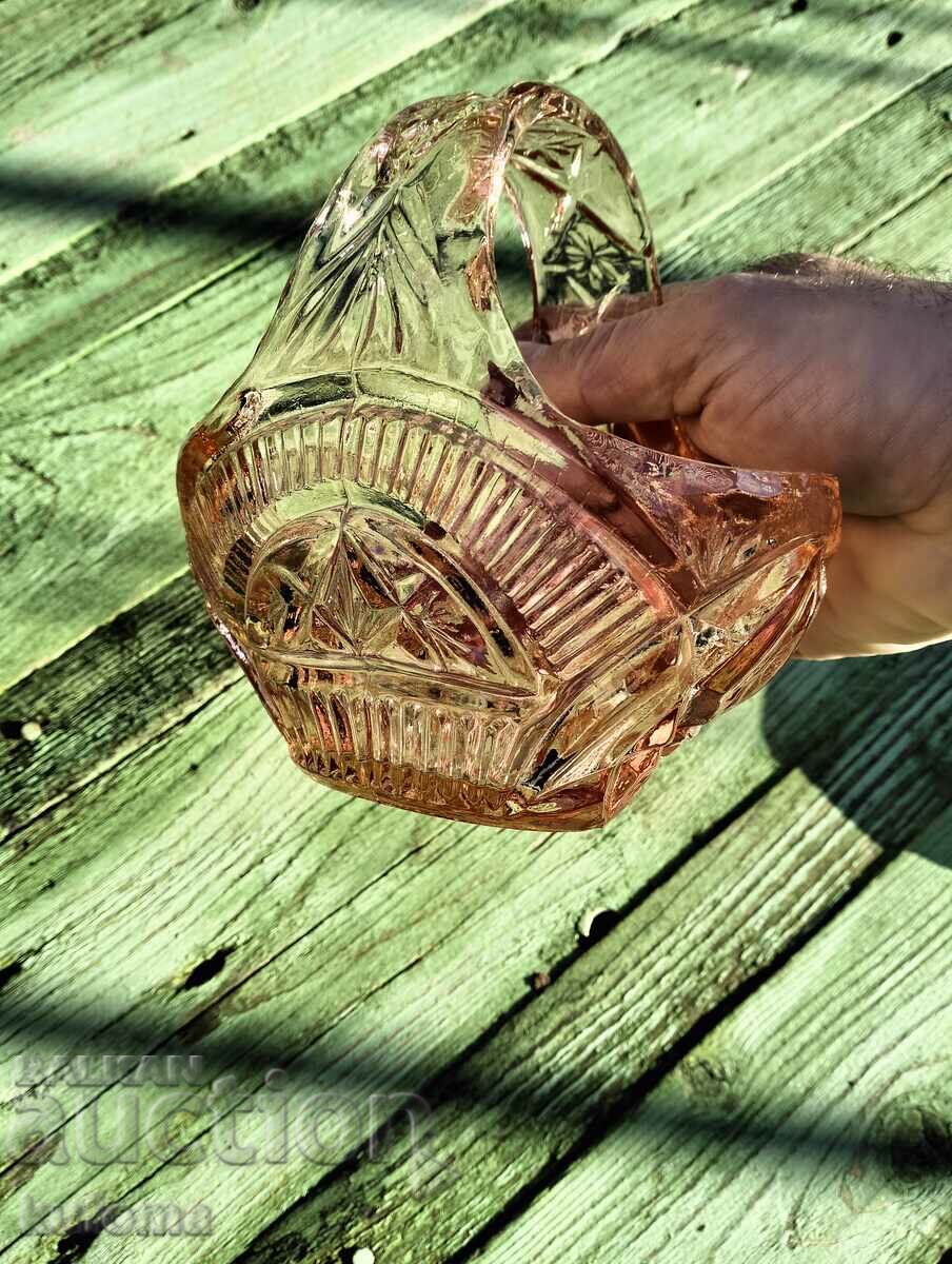 Crystal candy box in the shape of a basket - 6 Crystal candy box in the shape of a basket - 6