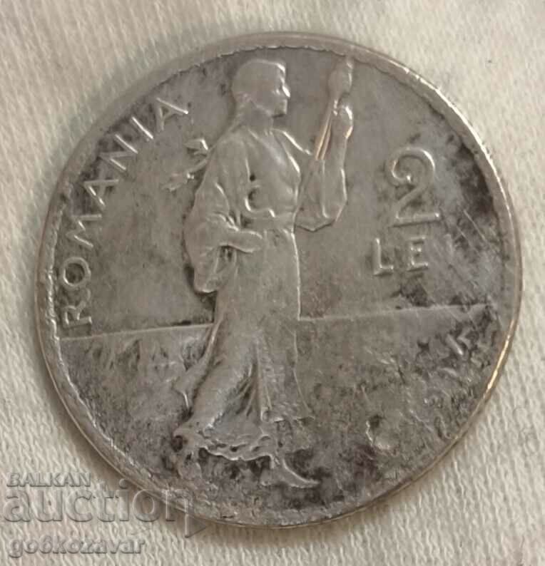 Romania 2 lei 1914 Argint! cu preț € 35.00 | 68.45 BGN Romania 2 lei 1914 Argint! cu preț € 35.00 | 68.45 BGN