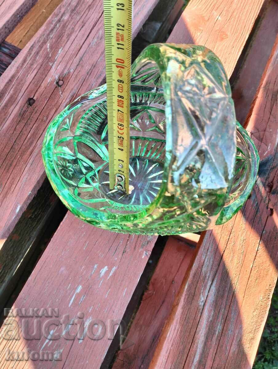 Cutie cu bomboane de cristal în formă de coș - 5 Cutie cu bomboane de cristal în formă de coș - 5