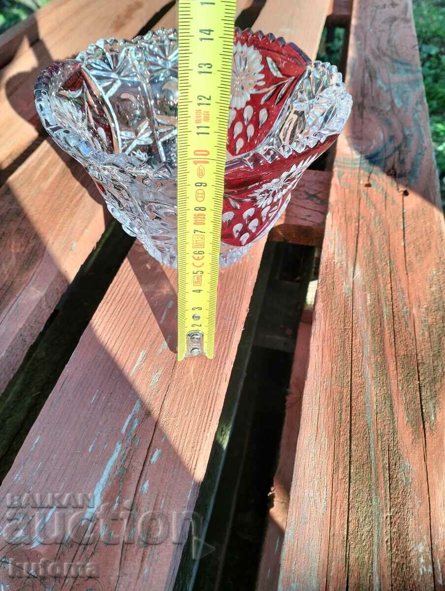 A lead crystal bowl with price 24.99 BGN | € 12.78 A lead crystal bowl with price 24.99 BGN | € 12.78