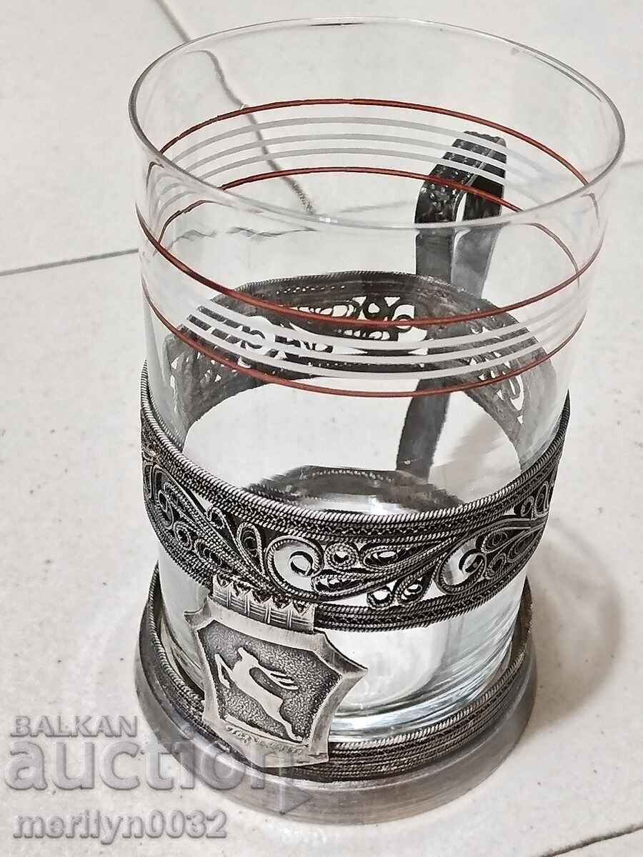 Serviciu cu tulpină filigran pentru cupe 6 buc cupă URSS cu tulpină - 7