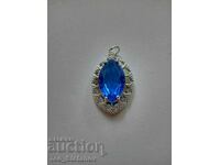 Blue crystal pendant