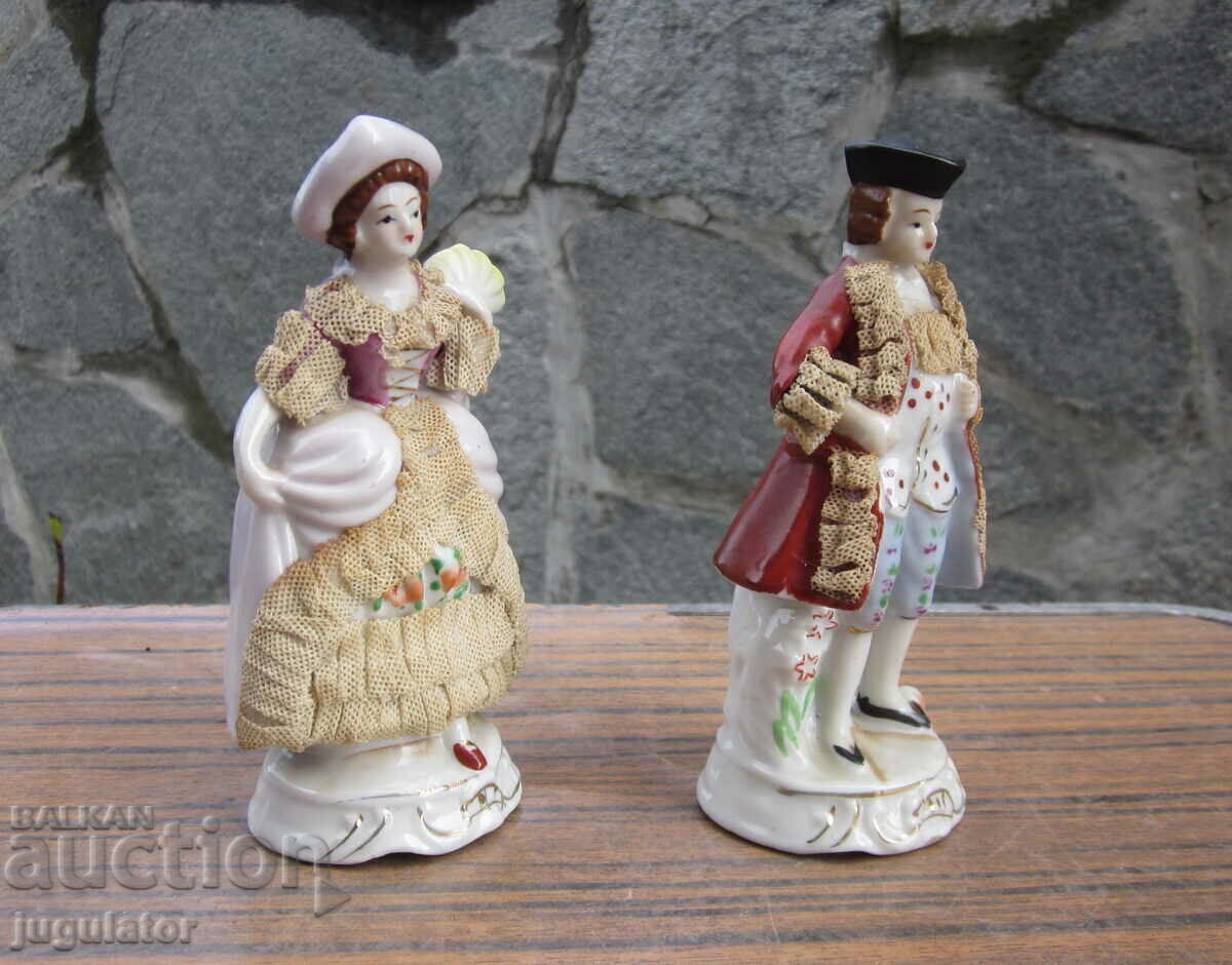 vintage porcelain figurines statuettes woman and man FOREIGN with price € 30.00 | 58.68 BGN