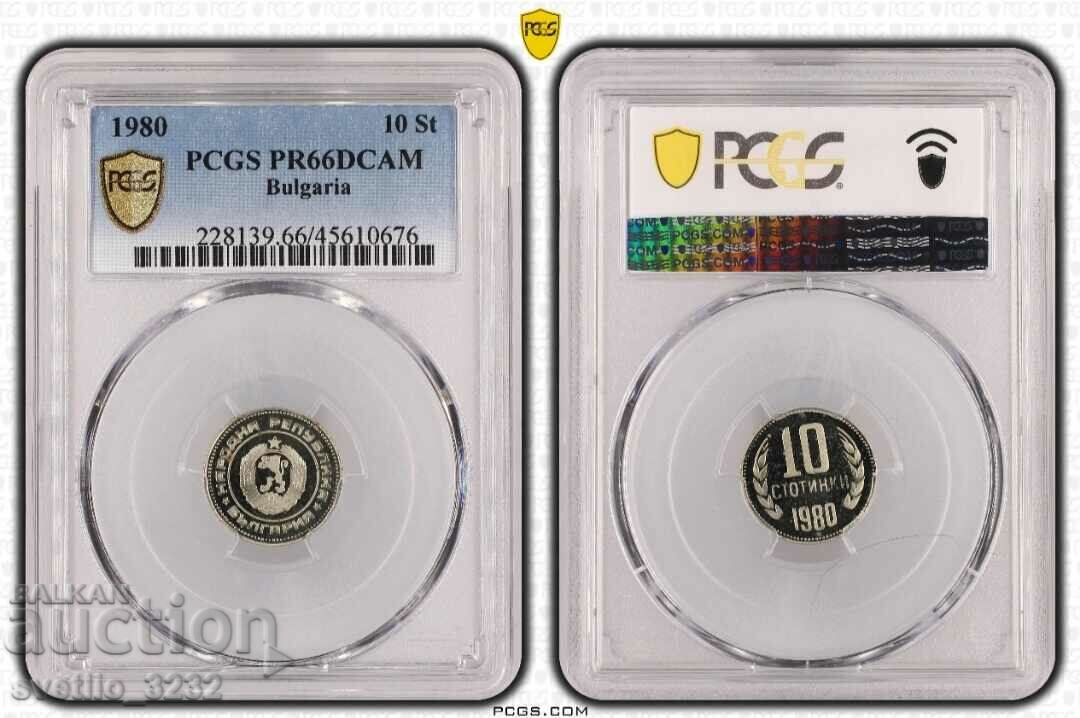 10 Centi 1980 PR 66 DCAM PCGS