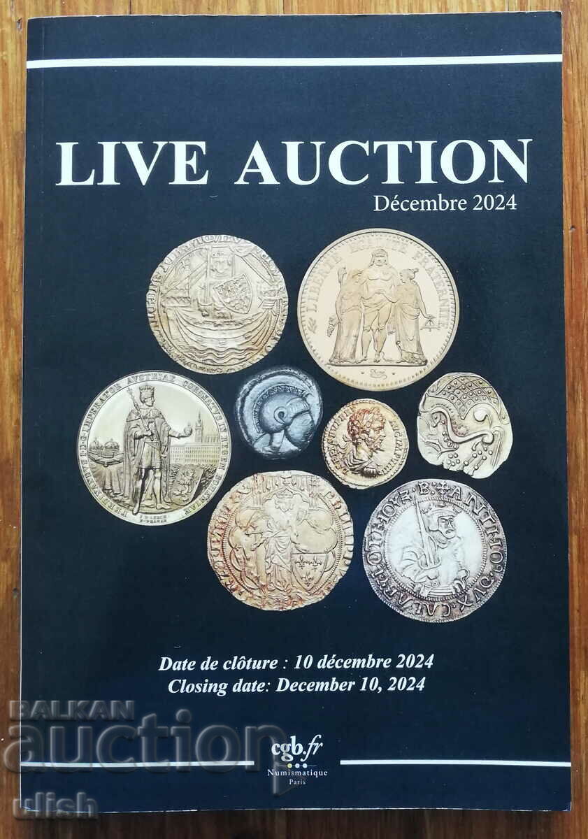 Licitație live decembrie 2024 catalog monede numismatică