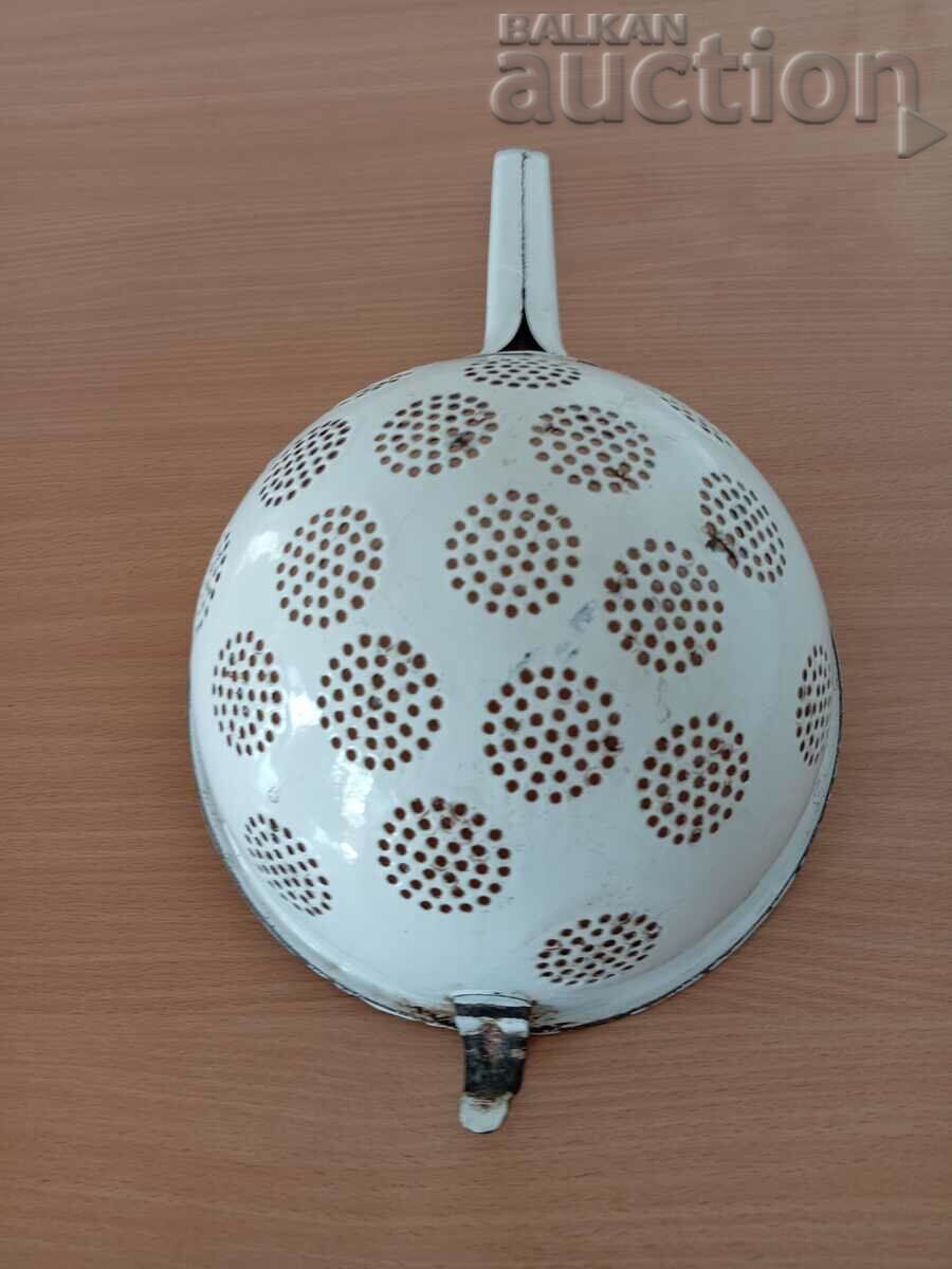 Old enamel colander, enamel dish - 5 Old enamel colander, enamel dish - 5