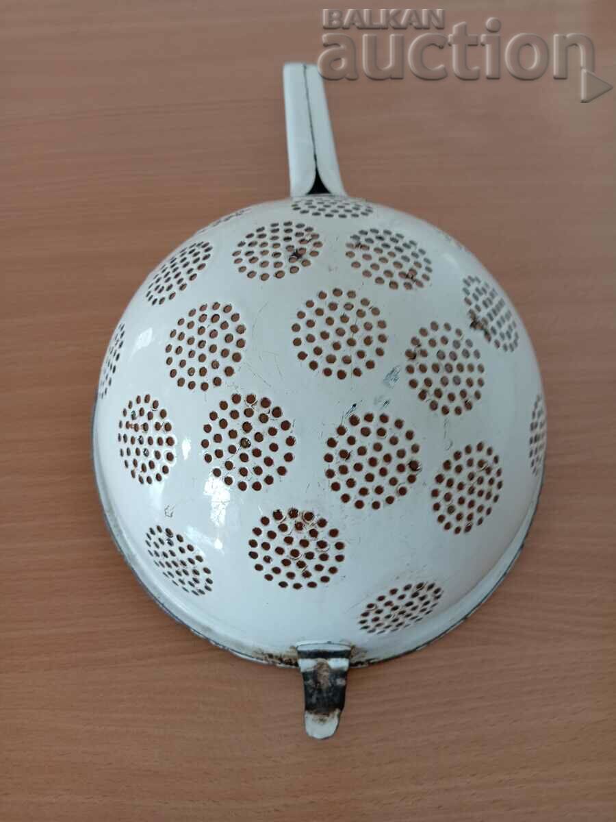 Old enamel colander, enamel dish - 6 Old enamel colander, enamel dish - 6