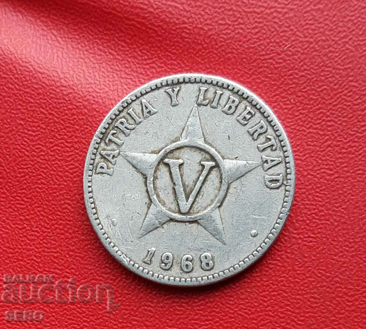 Cuba-5 centavo 1968