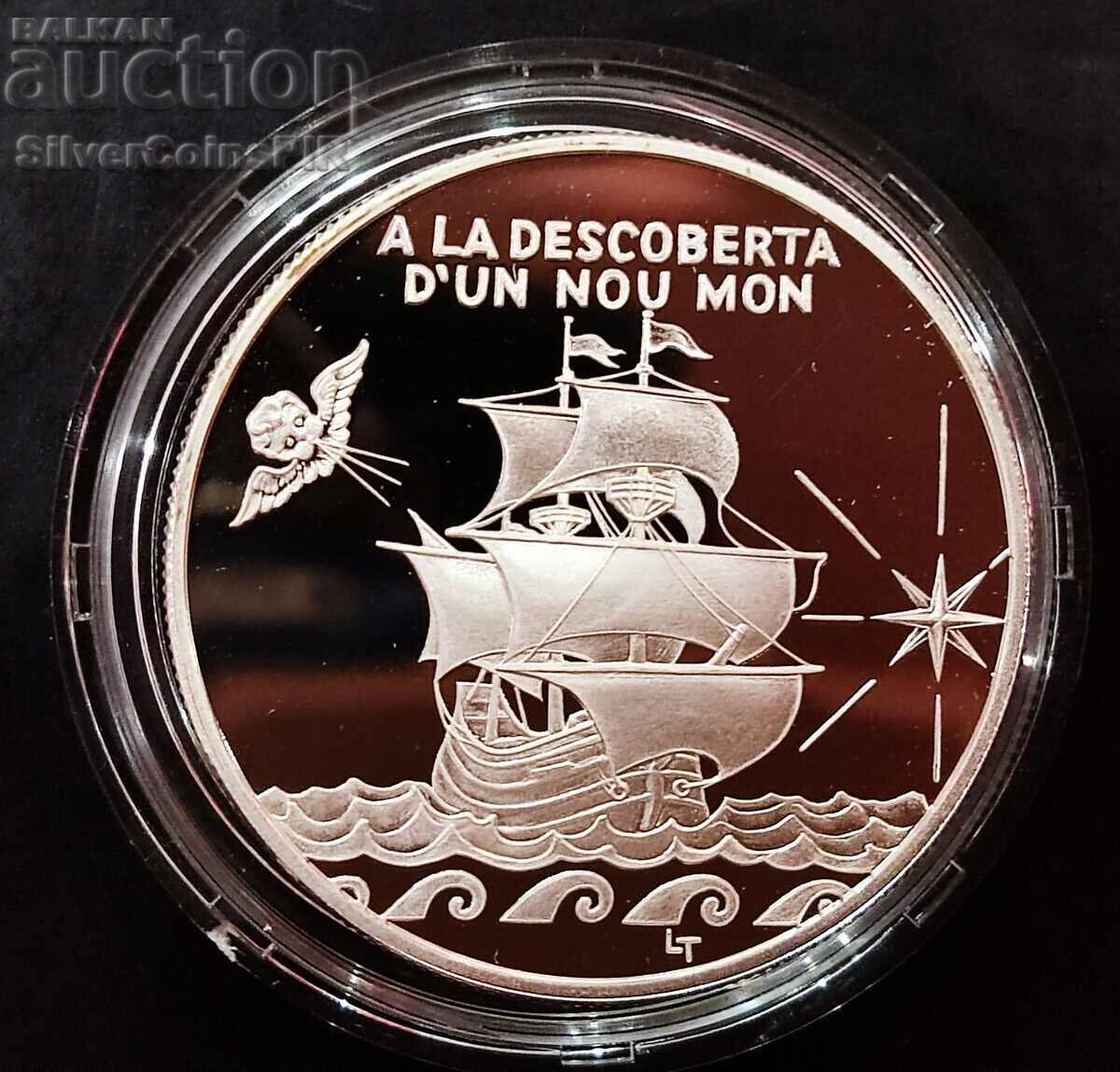 Silver 10 Dinera Ship 1994 Andorra