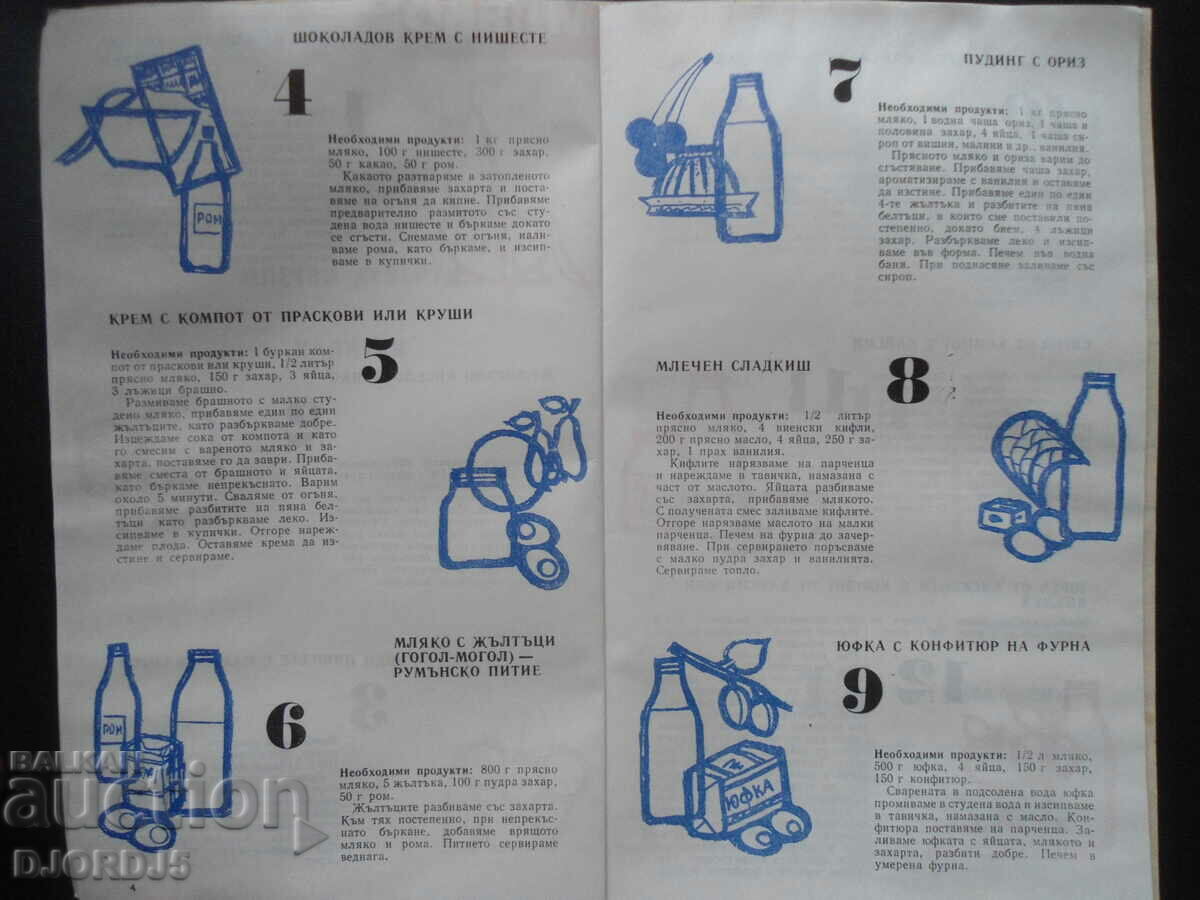 Delivery of 51 selected recipes for dairy dishes and desserts Delivery of 51 selected recipes for dairy dishes and desserts