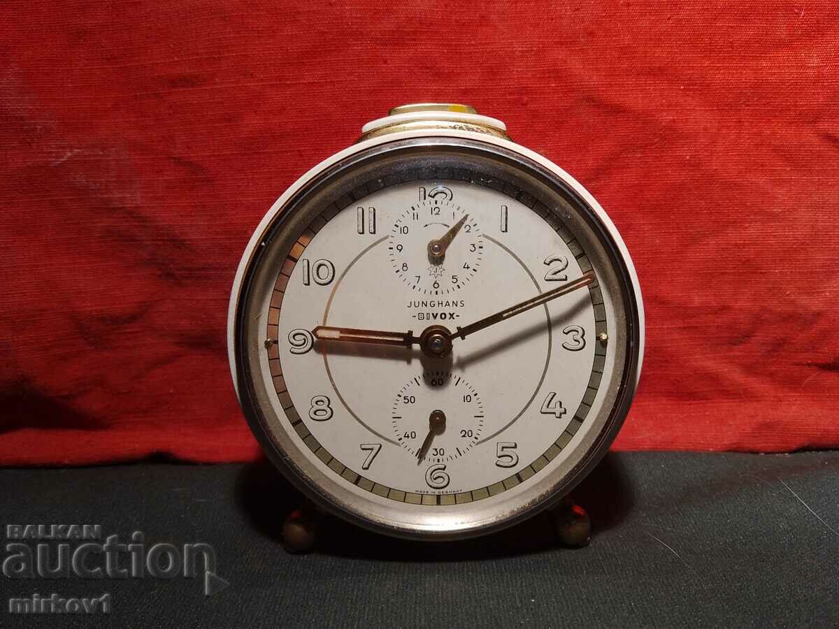 German Junghans Bivox alarm clock