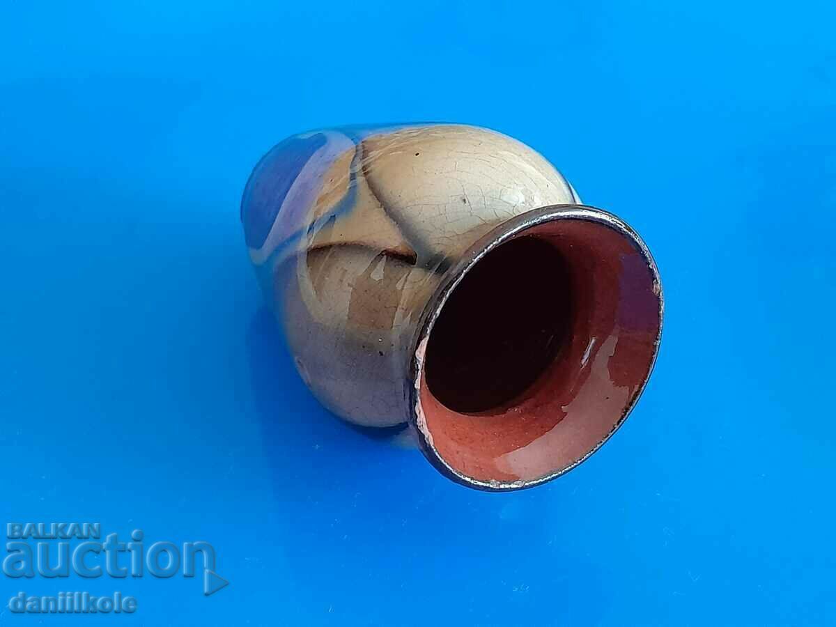 *$*Y*$* СТАРА МАЛКА ВАЗИЧКА КЕРАМИКА БЪЛГАРИЯ СУПЕР *$*Y*$* - 5 *$*Y*$* СТАРА МАЛКА ВАЗИЧКА КЕРАМИКА БЪЛГАРИЯ СУПЕР *$*Y*$* - 5