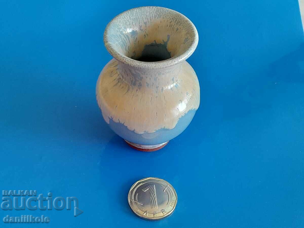 *$*Y*$* OLD SMALL VASE CERAMIC BULGARIA SUPER *$*Y*$* - 7 *$*Y*$* OLD SMALL VASE CERAMIC BULGARIA SUPER *$*Y*$* - 7