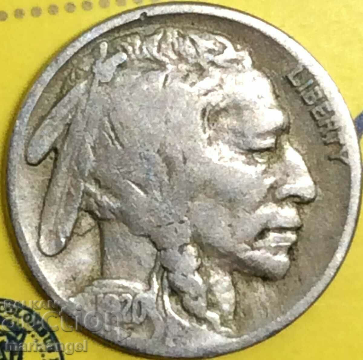 US 5 cents 1920