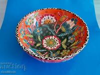 *$*Y*$* OLD PAINTED BOWL CERAMIC BULGARIA SUPER *$*Y*$*