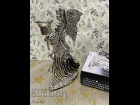 Christmas figurine Metal candlestick