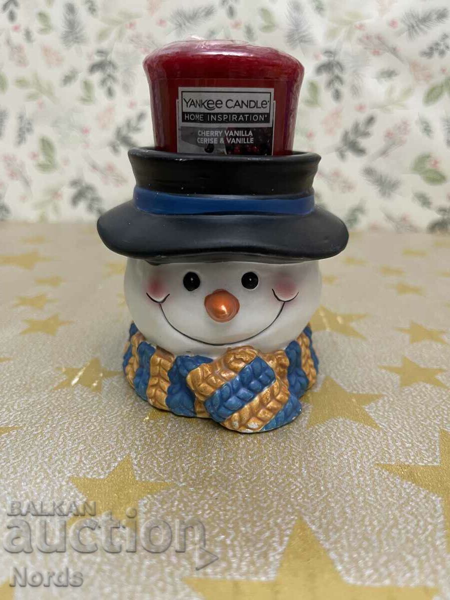 Christmas figurine candlestick