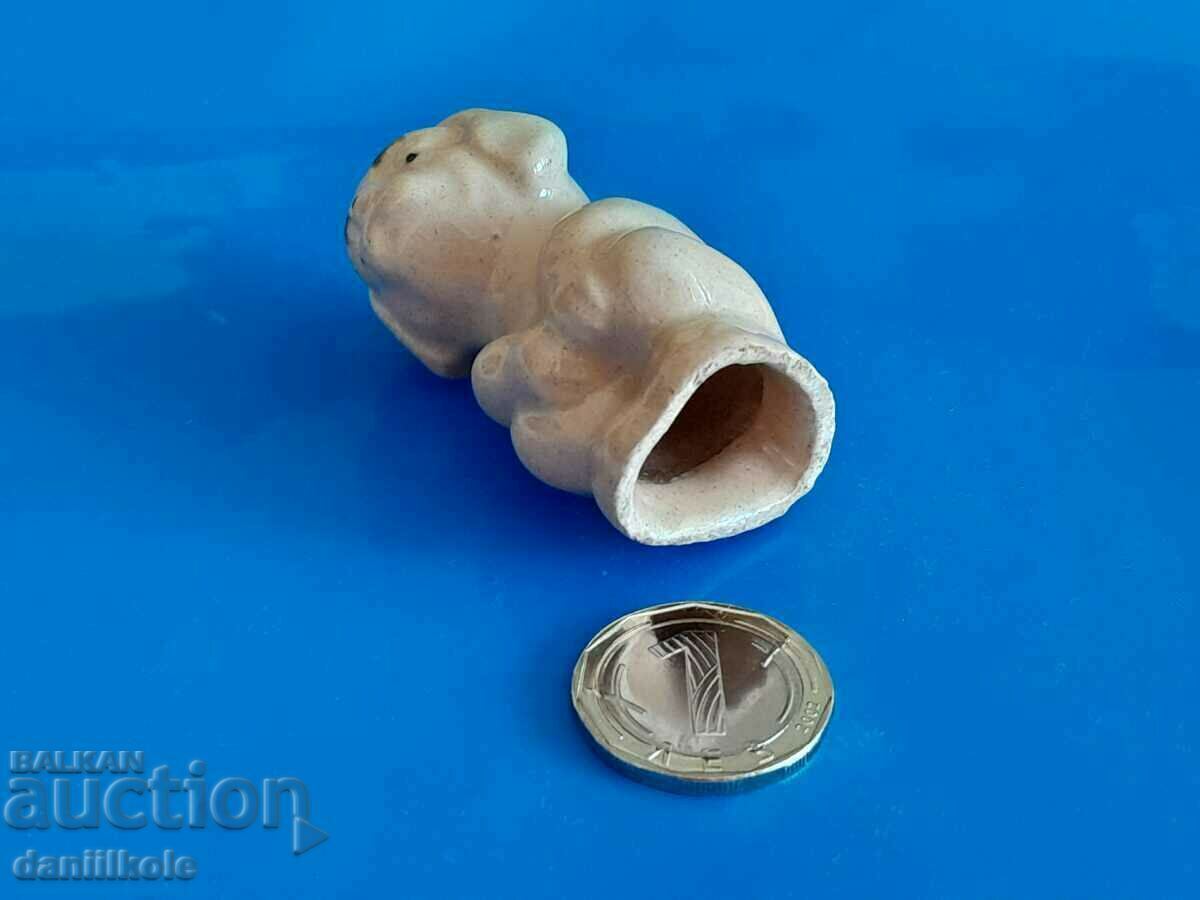 *$*Y*$* OLD FIGURE DOG PORCELAIN BULGARIA SUPER *$*Y*$* - 6