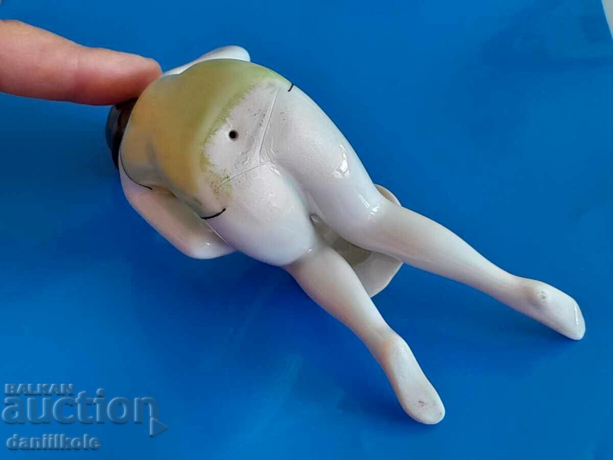 *$*Y*$* UNIQUE OLD FIGURE LADY WITH HAT BULGARIA *$*Y*$* - 7 *$*Y*$* UNIQUE OLD FIGURE LADY WITH HAT BULGARIA *$*Y*$* - 7