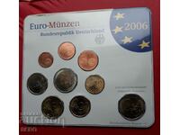 Germania SET 2006 J-Hamburg de 9 monede/2x2 euro/