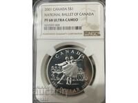 Канада, 1 долар PF68 Ultra Cameo NGC