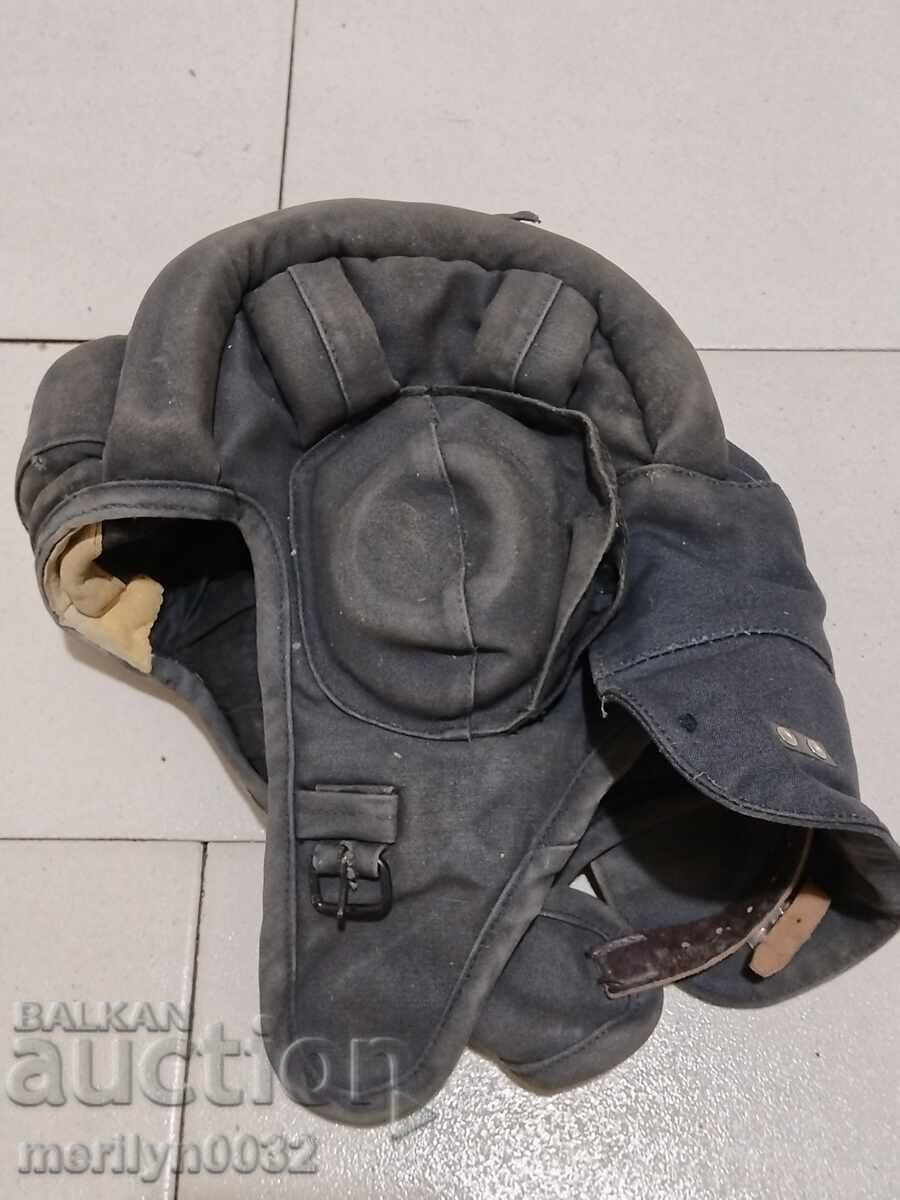 Leather helmet of a tankman NRB helmet helmet hat