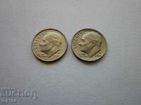 LOT DE MONEDE 1 DIME 1984. BZC!!!