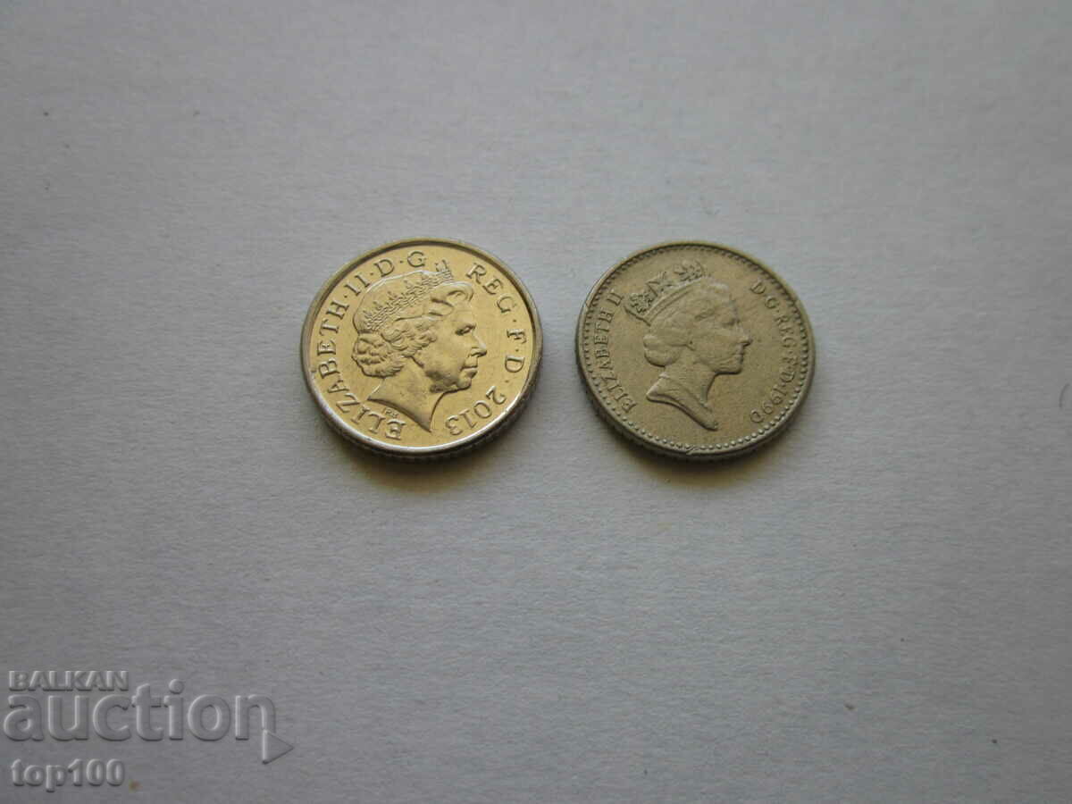 LOT OF COINS 5 PENCE 1990 BZC !!! LOT OF COINS 5 PENCE 1990 BZC !!!