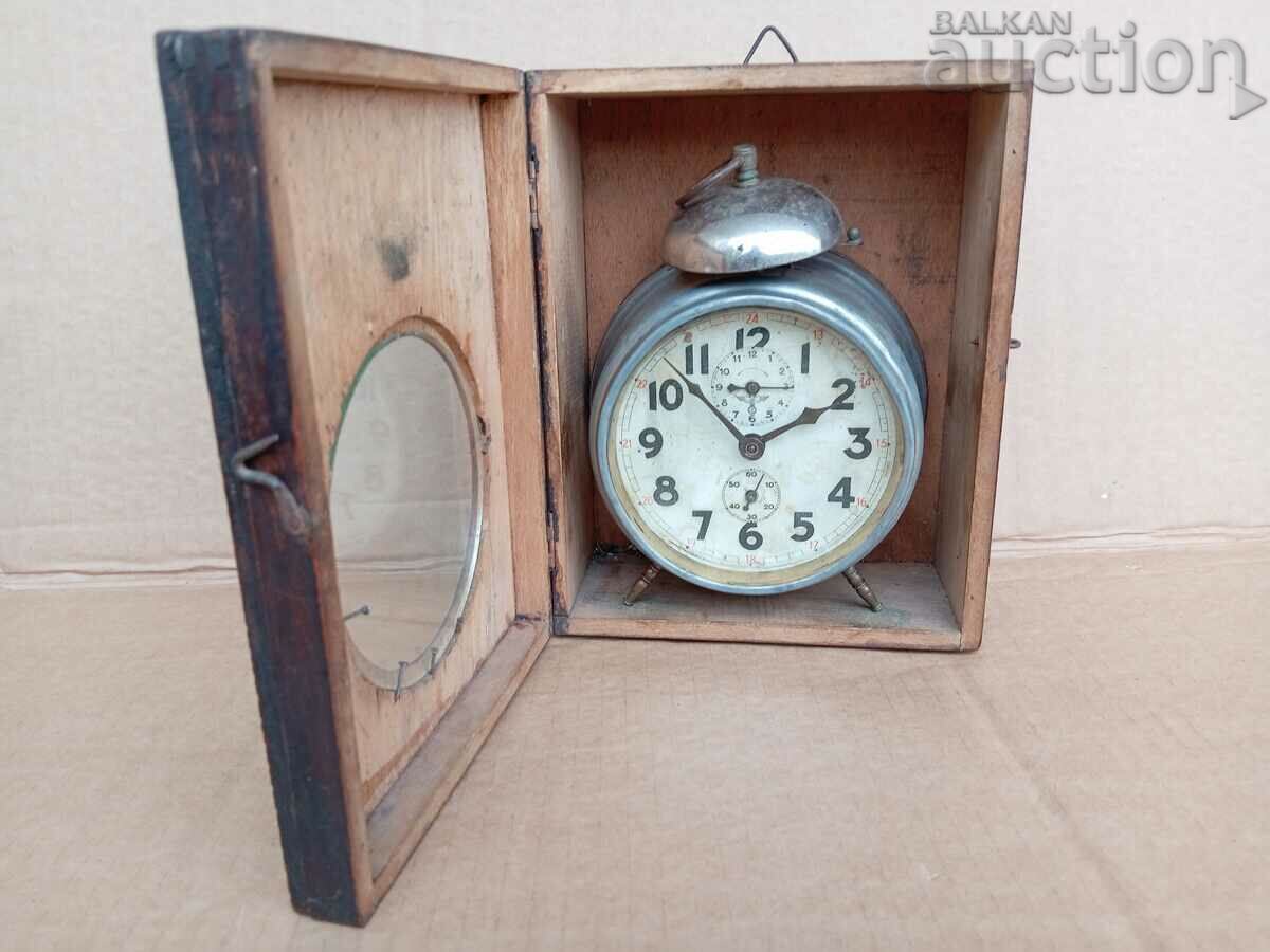 Auction Alarm clock Mauthe FMS vintage clock 20s 30s Germany Auction Alarm clock Mauthe FMS vintage clock 20s 30s Germany