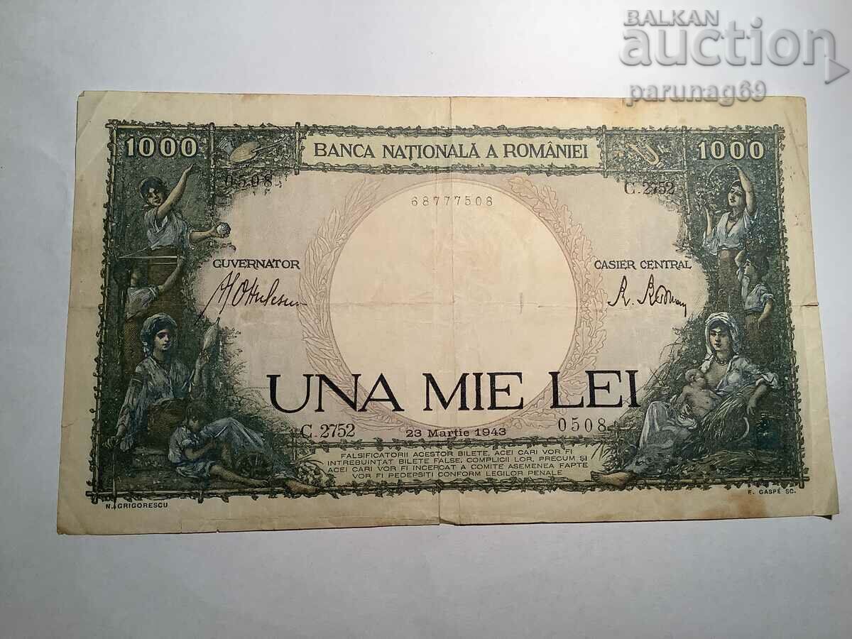 Romania 1000 lei 1943 p 52 Romania 1000 lei 1943 p 52