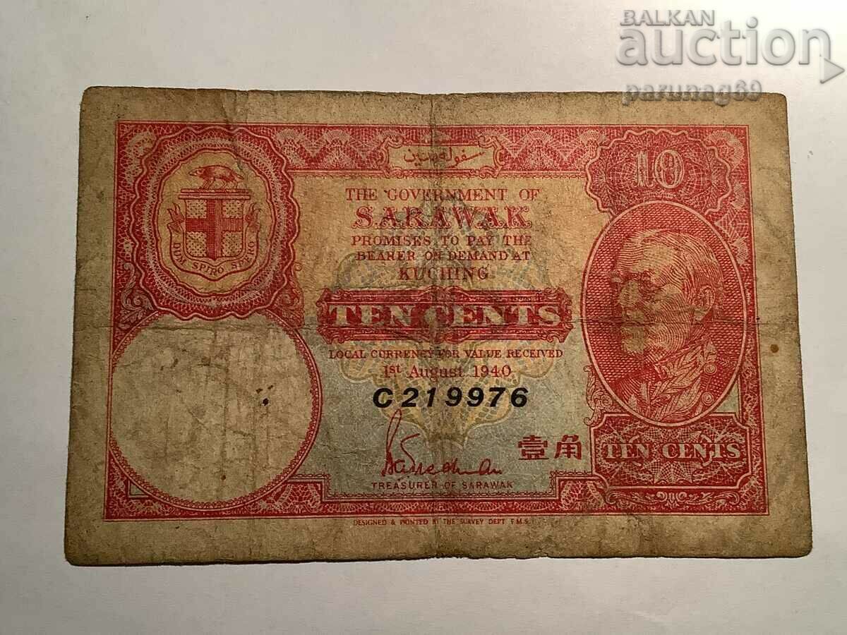 Sarawak - (Βόρνεο) 10 σεντς 1940 P 25b