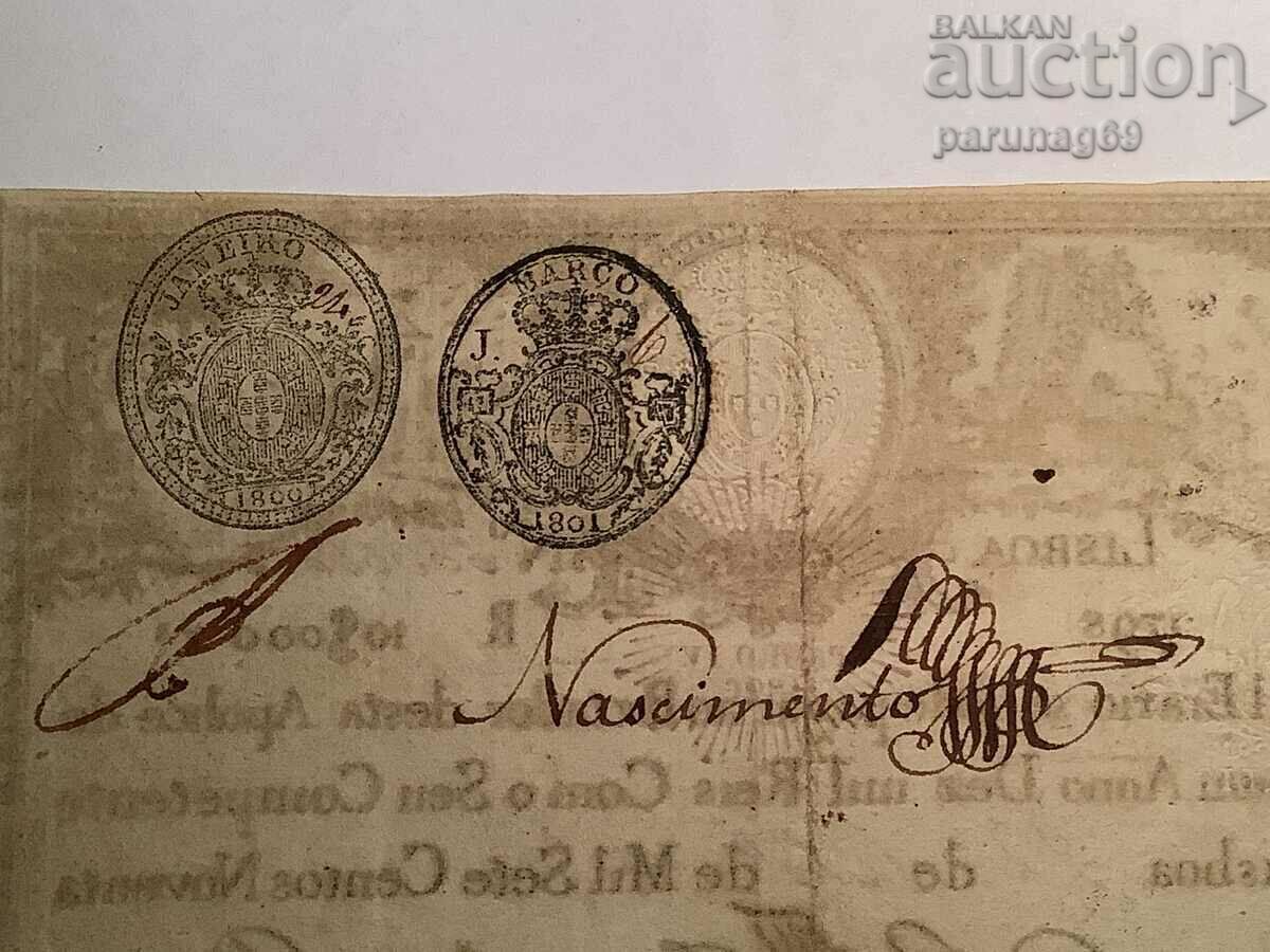 Auction Portugal 10000 reis 1826 year R 28 Auction Portugal 10000 reis 1826 year R 28