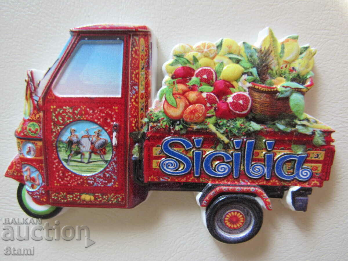 Auction Magnet from Sicily, Italy-1 Auction Magnet from Sicily, Italy-1