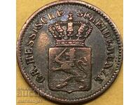 1 Kreuzer 1870 Hessen Germany silver