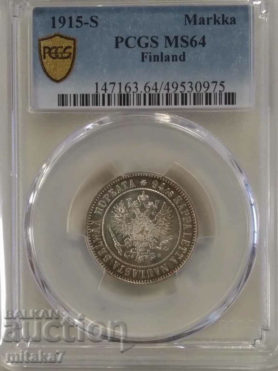 1 markka 1915, Finland