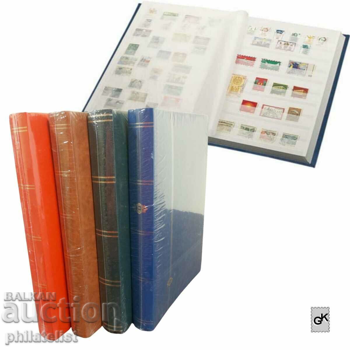 stamp album with 24 sheets / 48 white A4 pages