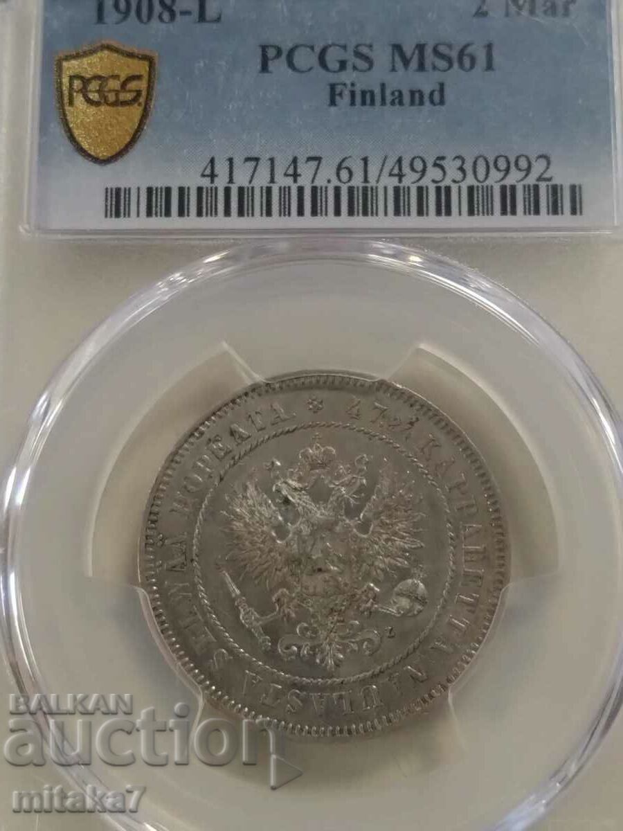 2 marks 1908, Finland 2 marks 1908, Finland